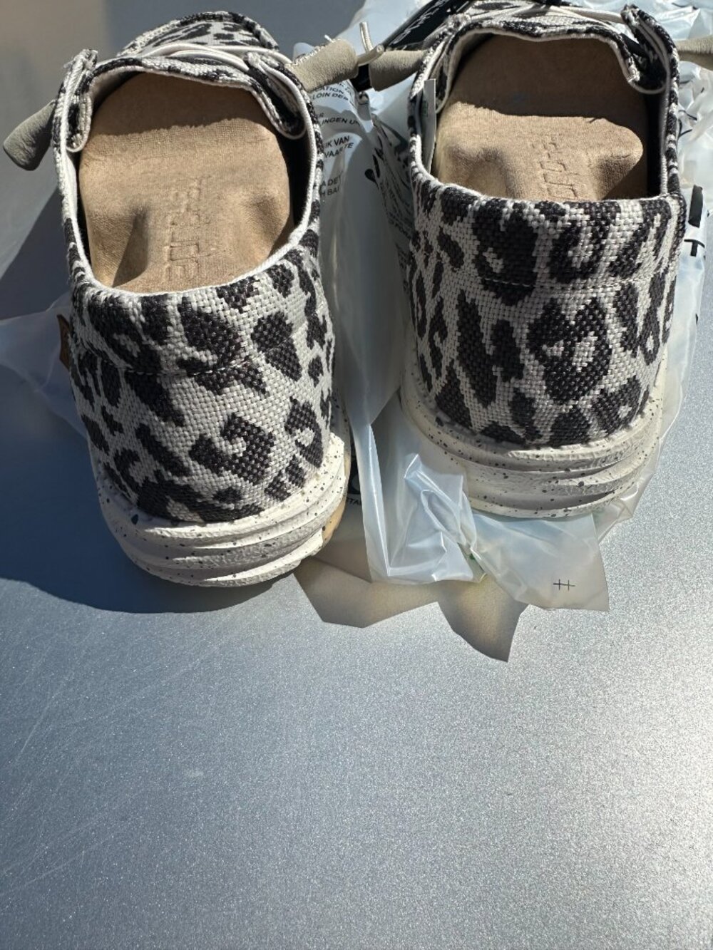 HEY DUDE WENDY CHEETAH GREY 10 - Picture 4 of 5